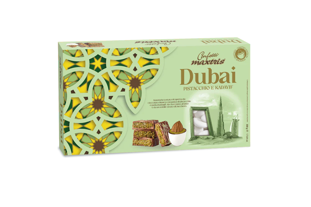 Maxtris Dubai Pistacchio e Kadayif Bianco