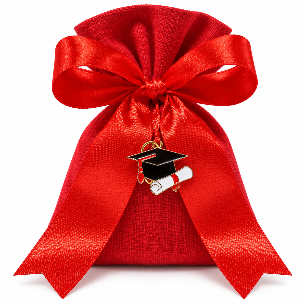 Sacchetto Laurea in Cotone 11 cm Personalizzato